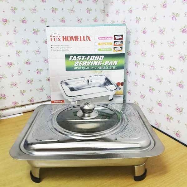 FastFood Kotak Batik HomeLux gaf / TEMPAT MAKAN PRASMANAN FASTFOOD WADAH SAJI / panci warmer penghan