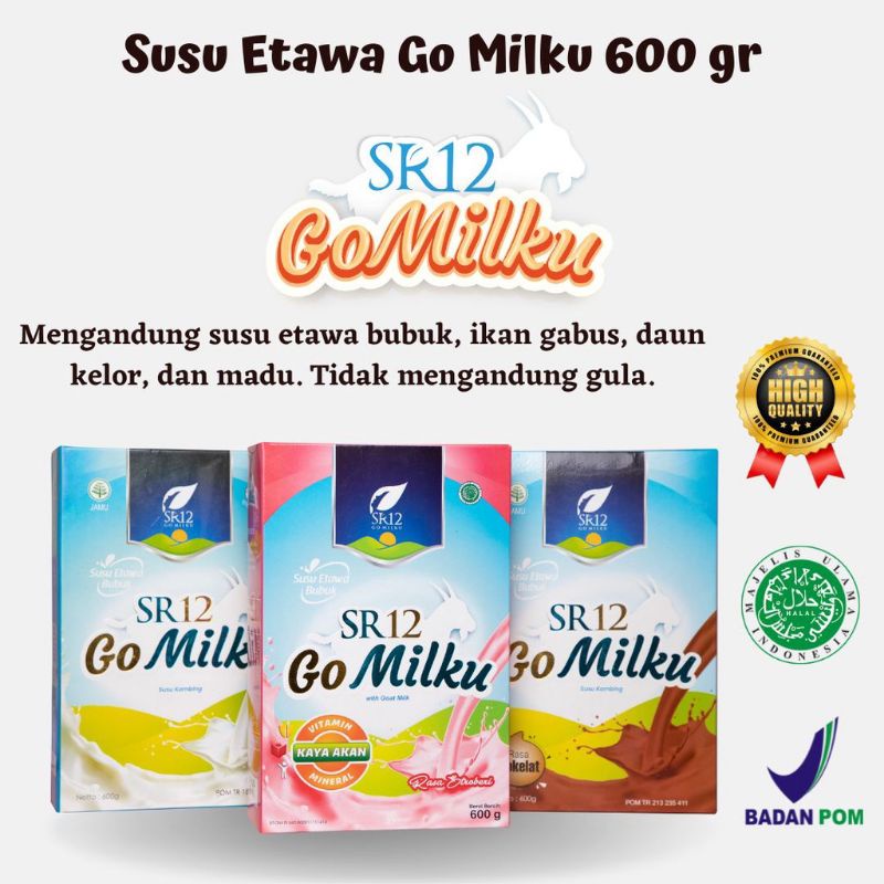 

SUSU ETAWA GOMILKU SR12 / GO MILKU SR12 600GR TERLARIS