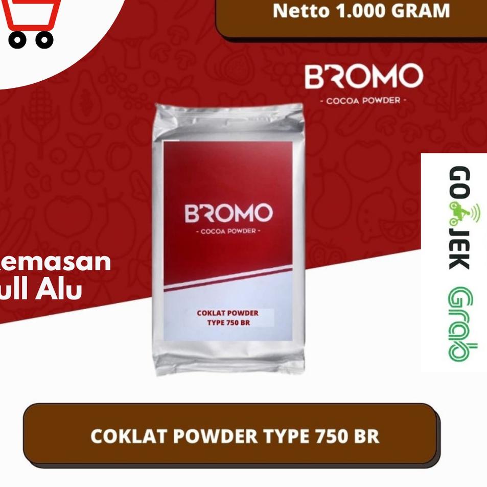 

Terbaru BROMO Kakao Powder BR 750| Semi-Dark Coklat 100% ASLI Cocoa