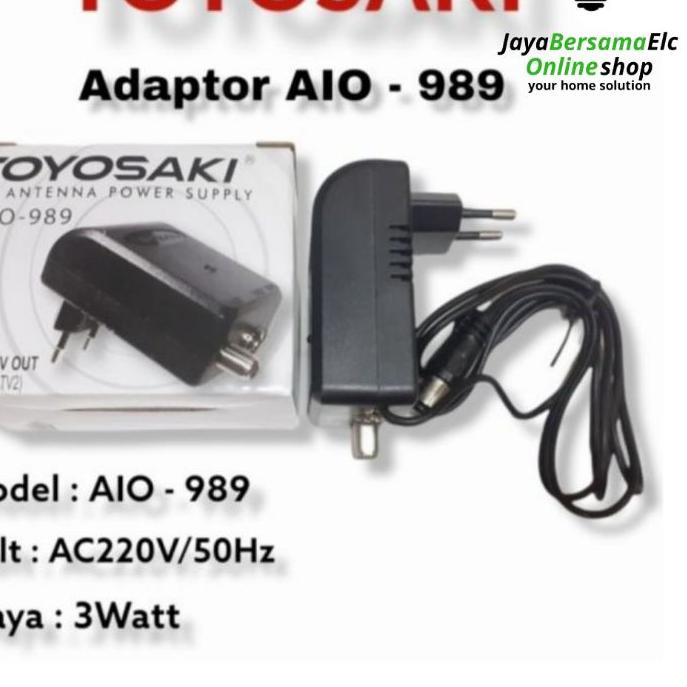 ✿ Adaptor Power Supply Booster AIO 989 Antena Toyosaki AIO 220 / AIO 235 / AIO 200 ○
