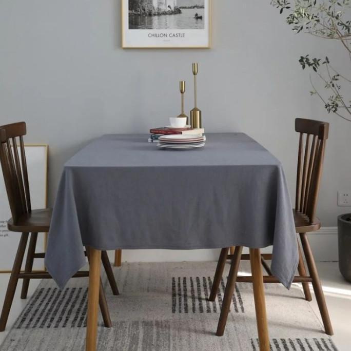 Taplak Meja Bahan Kain Katun Polos