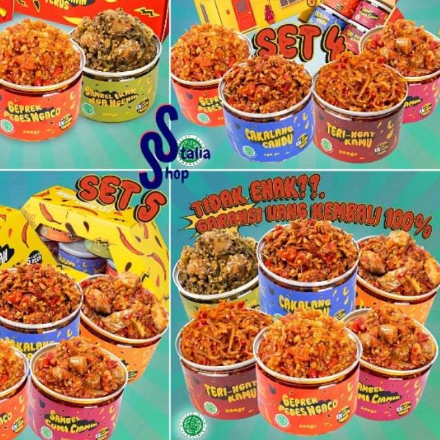 

➢ Eat Sambel Isi 3 Isi 4 Isi 5 Ready Stock Sambel Cumi Teri Cakalang Sambel Geprek Sambel Tuna ❂