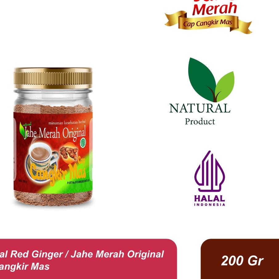 

DISKON BRANDS FESTIVAL Cangkir Mas Jahe Merah Original Toples 200 Gram !