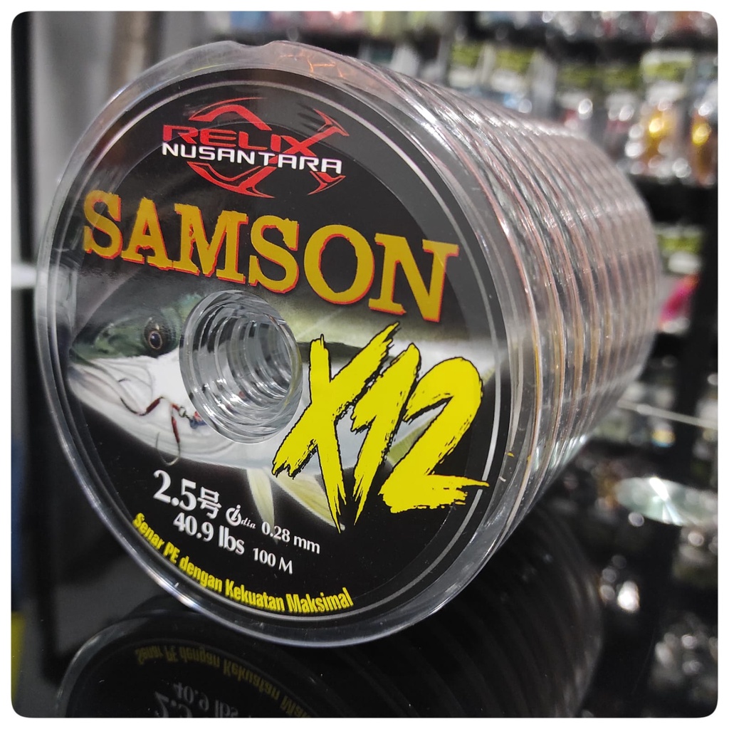 SENAR PANCING PE | Relix Nusantara Samson X12 100 Meter 10 Roll Connecting Senar Pancing