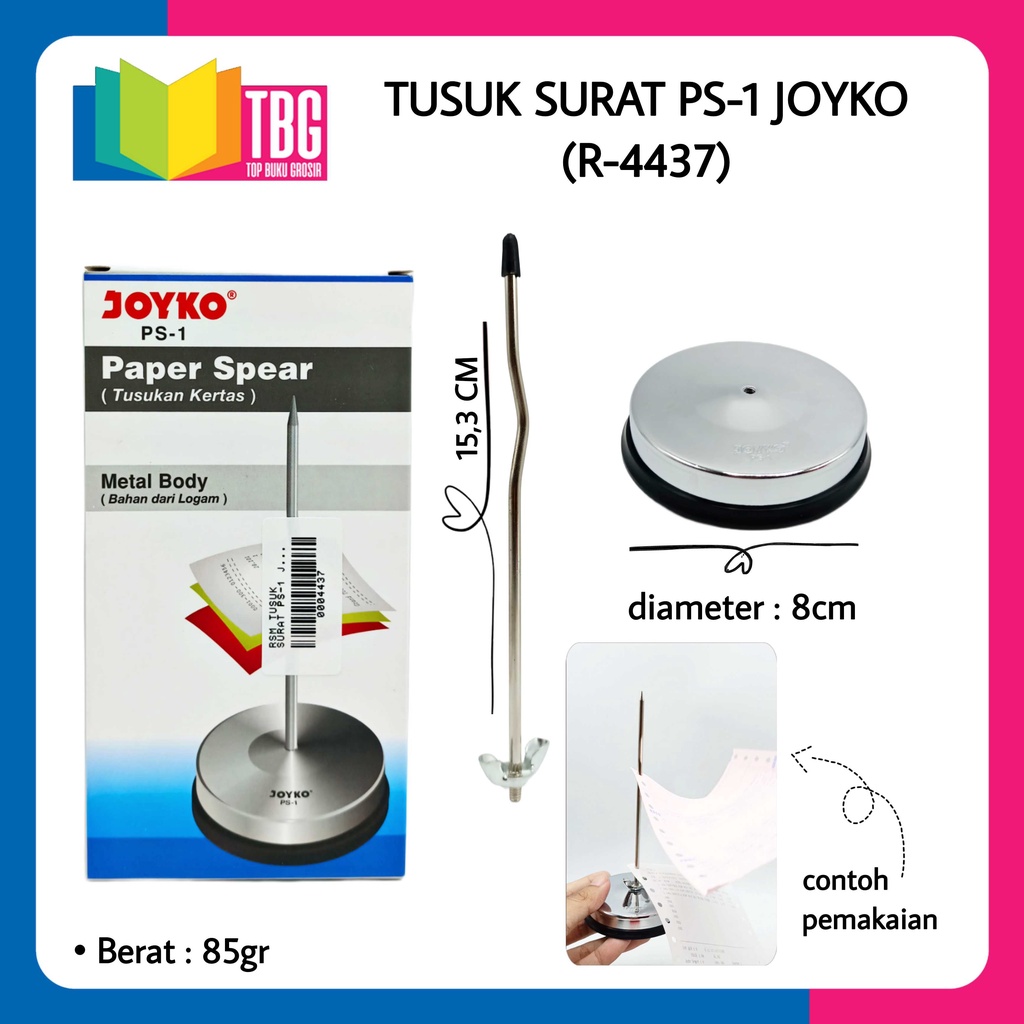 

1 PCS TUSUK SURAT PS-1 JOYKO PAPER SPEAR TUSUKAN KERTAS (R-4437)