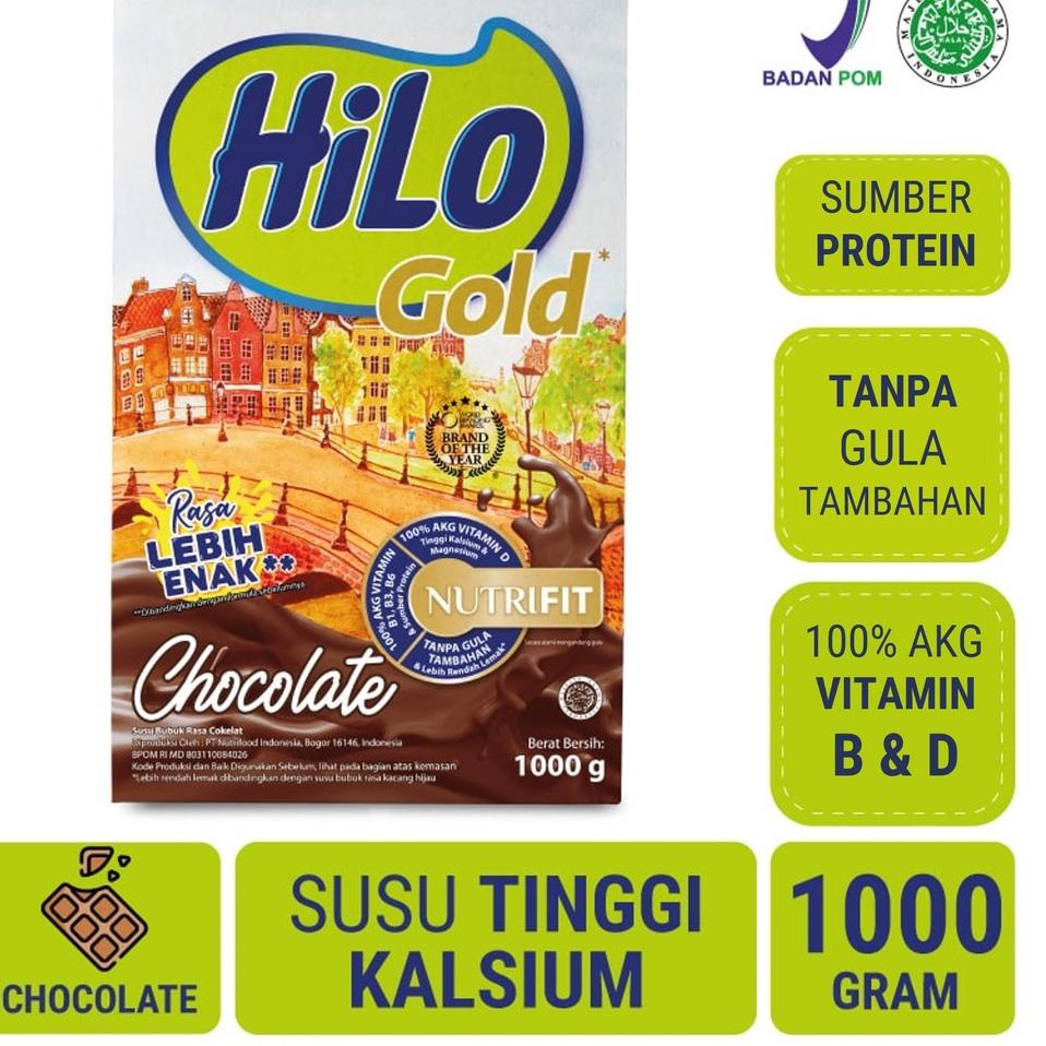 

♩ HiLo Gold Chocolate 1000 gram - Susu Tinggi Kalsium Lebih Rendah Lemak ♩