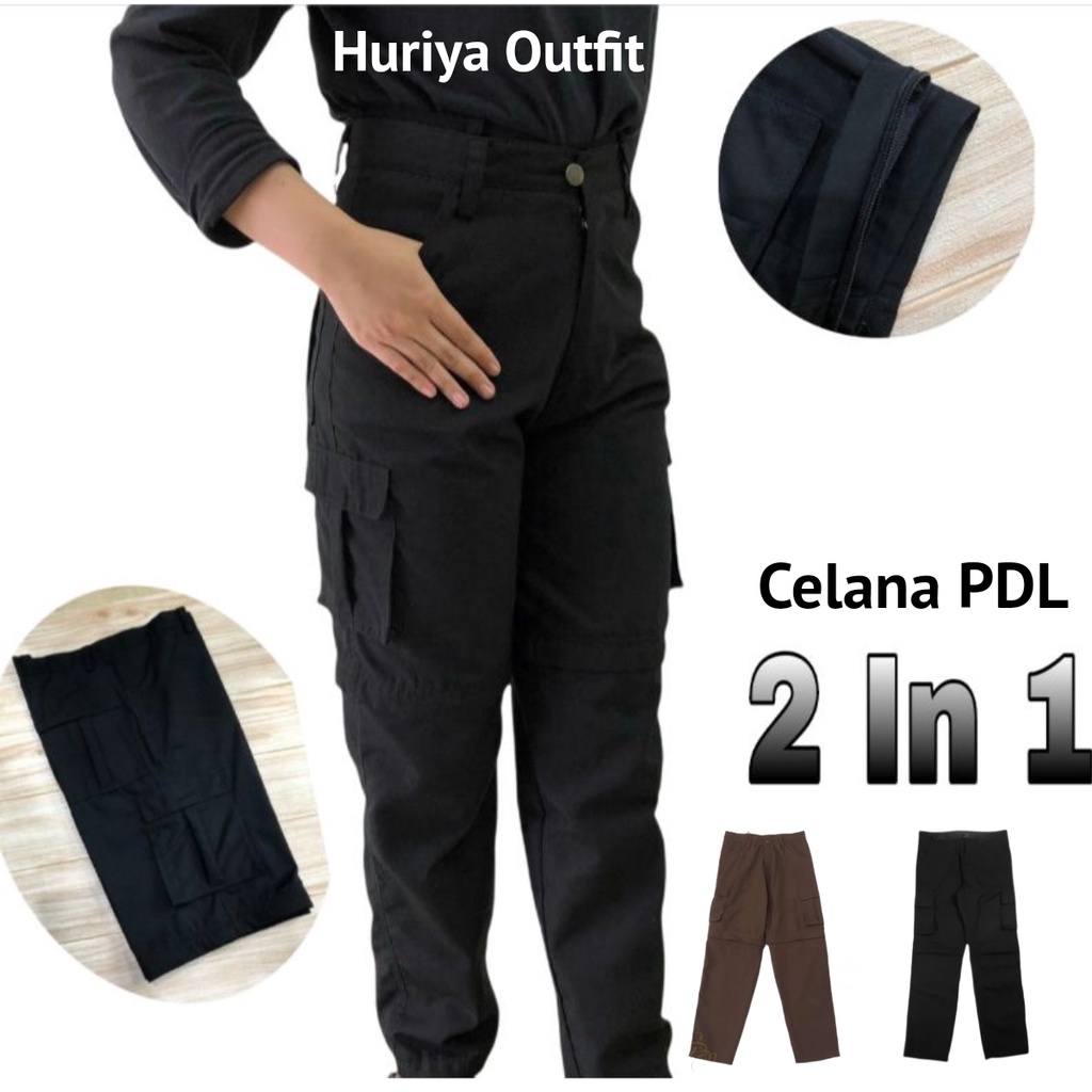 CELANA PRIA/CELANA PDL PRIA DAN WANITA /HITAM/CELANA CARGO PDL SEKOLAH