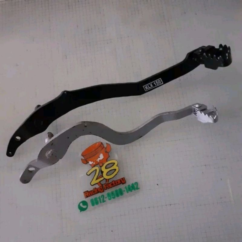 pedal rem belakang lipat klx dtracker rem belakang klx trail motocross supermoto injakan rem belakan