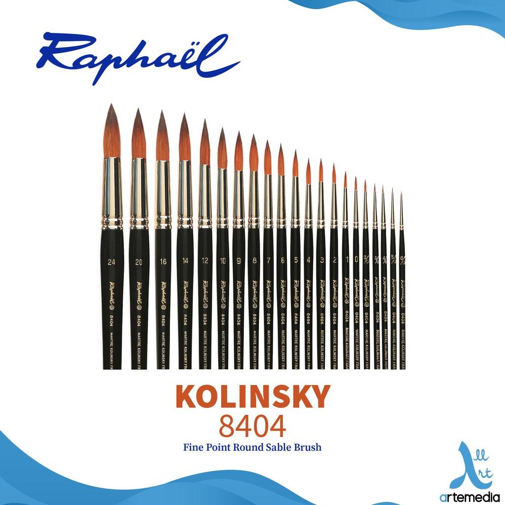

Kuas Lukis Raphael 8404 Fine Point Round Kolinsky Sable Brush - 02/02