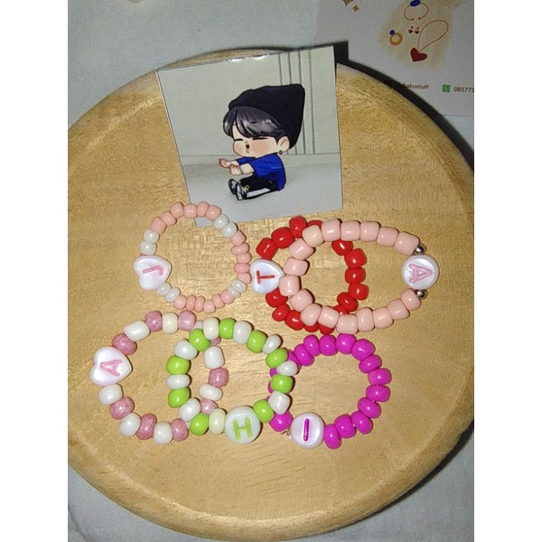 Cincin Manik Inisial | Cincin Inisial Love | Cincin Inisial Bulat | Cincin Manik