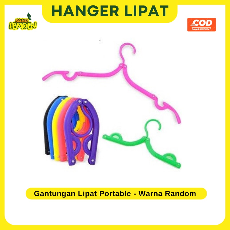 Hanger Lipat Portable Gantungan Baju Travelling