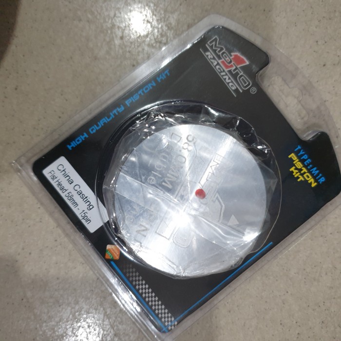 Piston 58 Pen 15 Moto1 Casting Iron Piston Mentah Flat Not Fim Npp