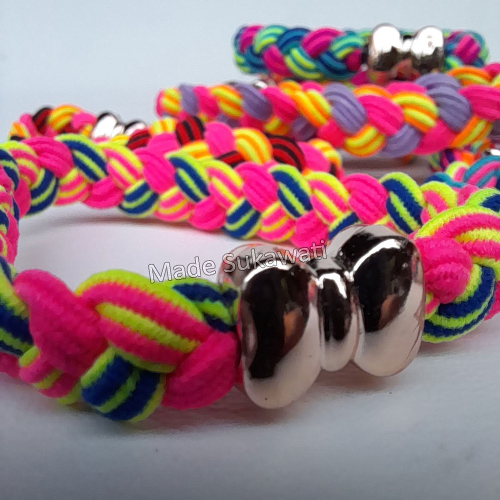 Gelang Rainbow tali karet