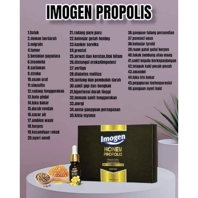 IMOGEN HONEY PROPOLIS HERBAL ANAK-DEWASA