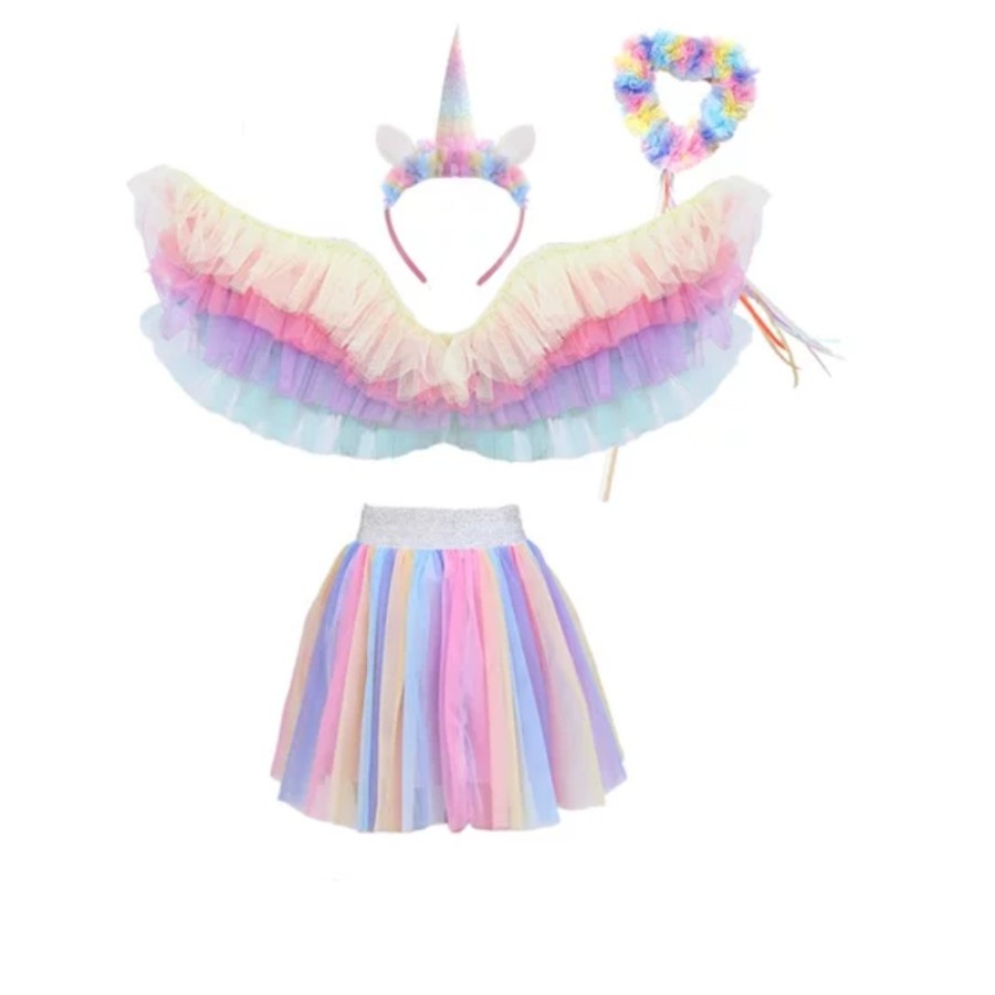 Unicorn Rainbow Tutu Wing Set 4in1 Sayap Unicorn Tutu Rainbow