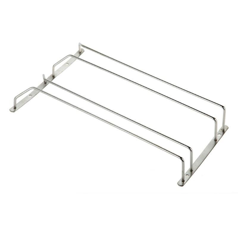 Rak Gelas Gantung 2 Baris Stainless Steel - Two Row Wine Glass Rack Holder