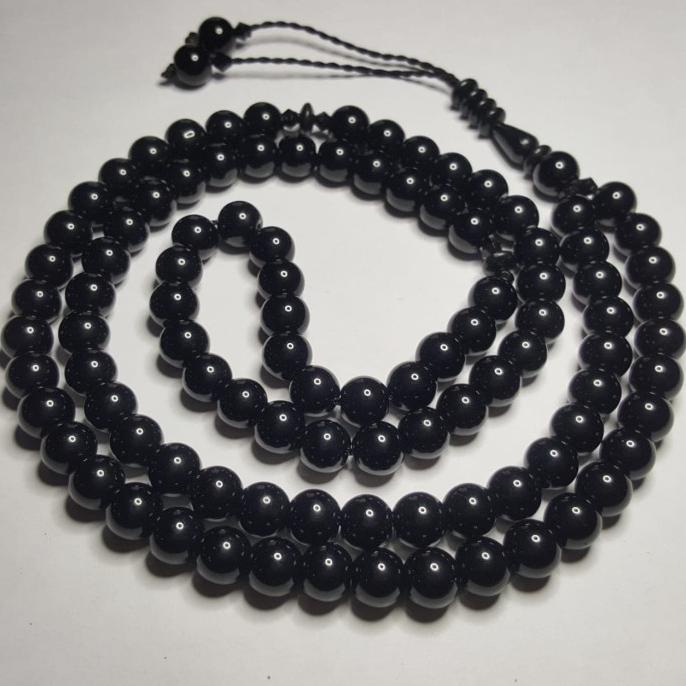 KALUNG BATU BLACK ONYX  TASBIH BLACK ONYX