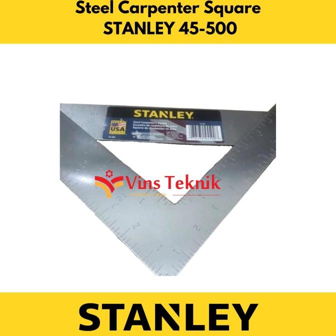 

Stanley 45-500 Penggaris Siku Steel Carpenters Squares Imperial