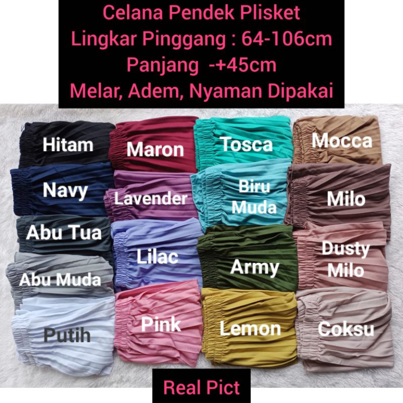 Celana Pendek Plisket Murah / Hotpant murah