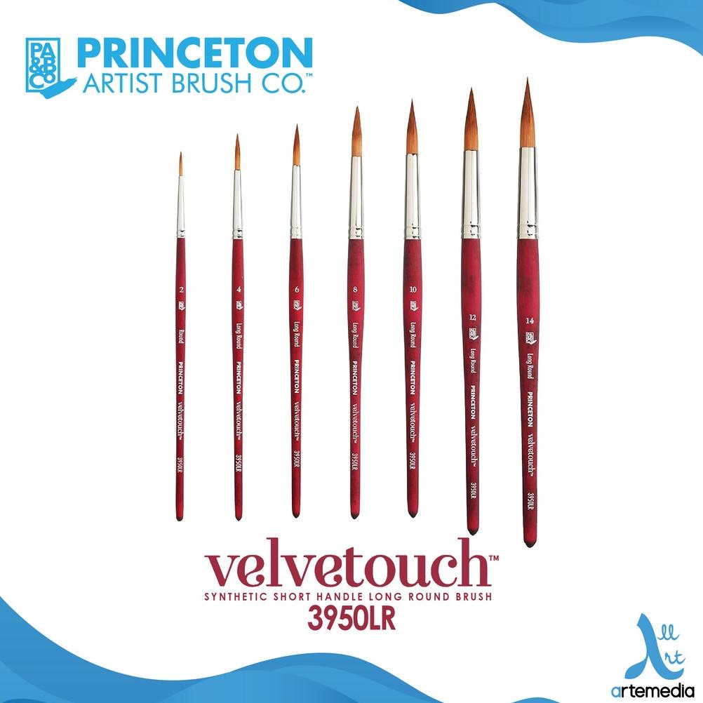 

Kuas Lukis Princeton Velvetouch 3950LR Long Round Synthetic Watercolor Brush Short Handle