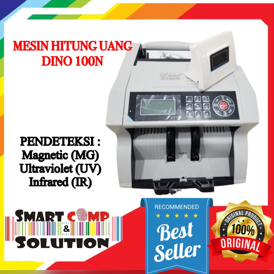 Money Counter - Mesin Penghitung Uang Dino D100