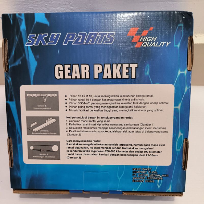 GEAR SET GIR PAKET DRIVE CHAIN KIT GL PRO NEOTECH SKY PARTS