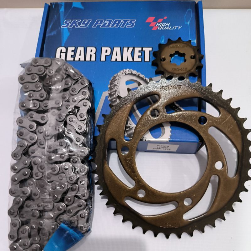 GEAR SET GIR PAKET DRIVE CHAIN KIT 428H VIXION SKY PARTS