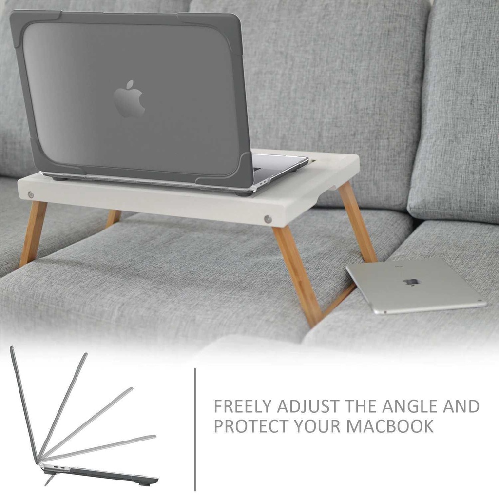 Cover Case Stand Macbook Case for Macbook Pro 14 Inch A2442 - Gray