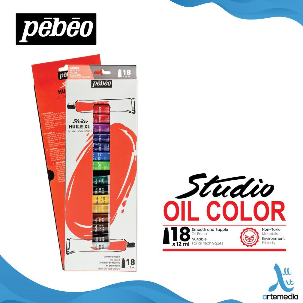 

Cat Minyak Pebeo Studio Oil Paint 18x12ml Tube Set
