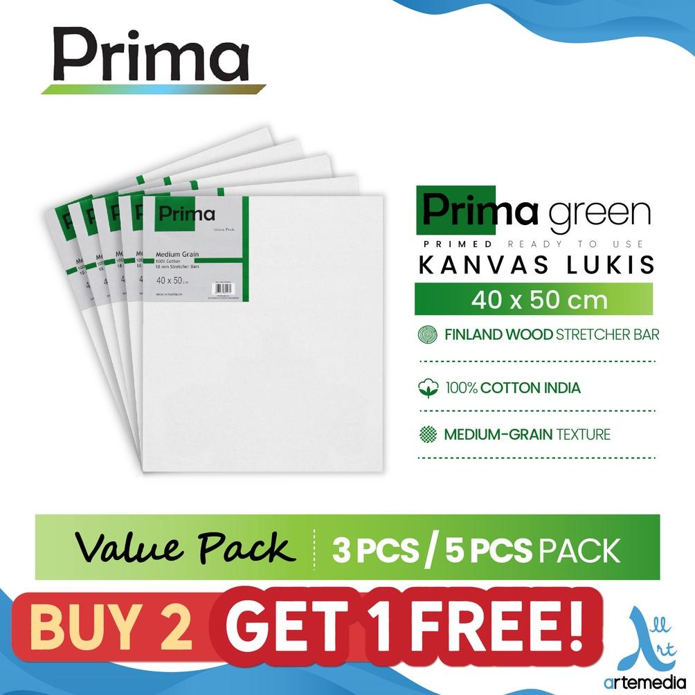 

Kanvas Lukis Prima Green 40x50cm Value Set Cotton Canvas