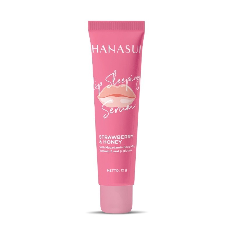 Hanasui LIP SLEEPING SERUM Strawberry &amp; honey 12gr pelembab bibir peca