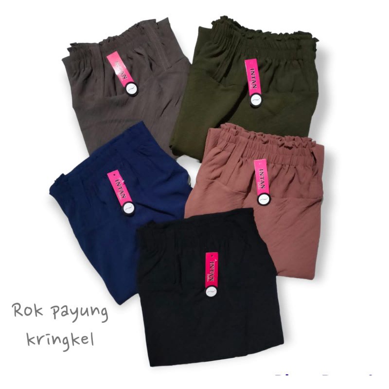 Rok Payung Crinkle | Rok Payung Dewasa | Rok Payung