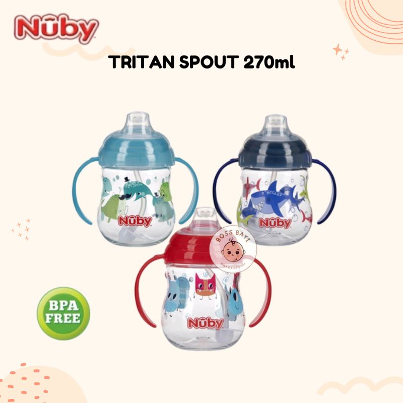 NUBY - Tritan Spout 270ml / Cup / Cangkir Minum Anak Nipple Spout