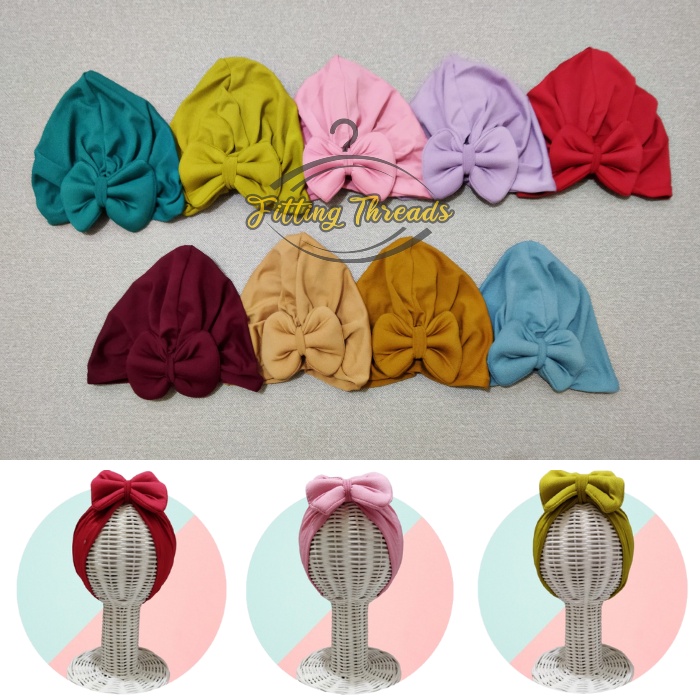 Turban Bayi Perempuan / Turban Anak Cewek Pita