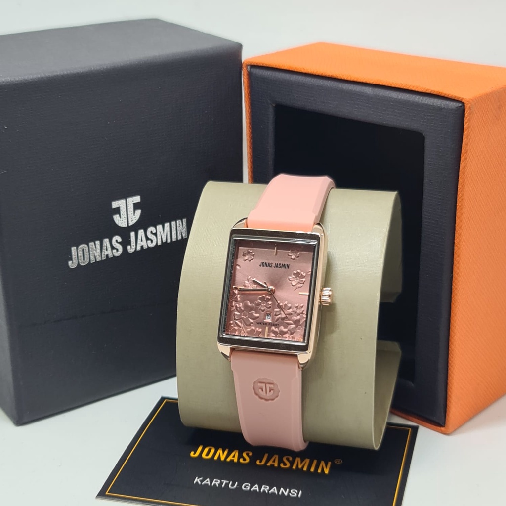 Jam Tangan Fashion Wanita Analog Jonas Jasmin JJ 2239 Rubber Original Tahan Air