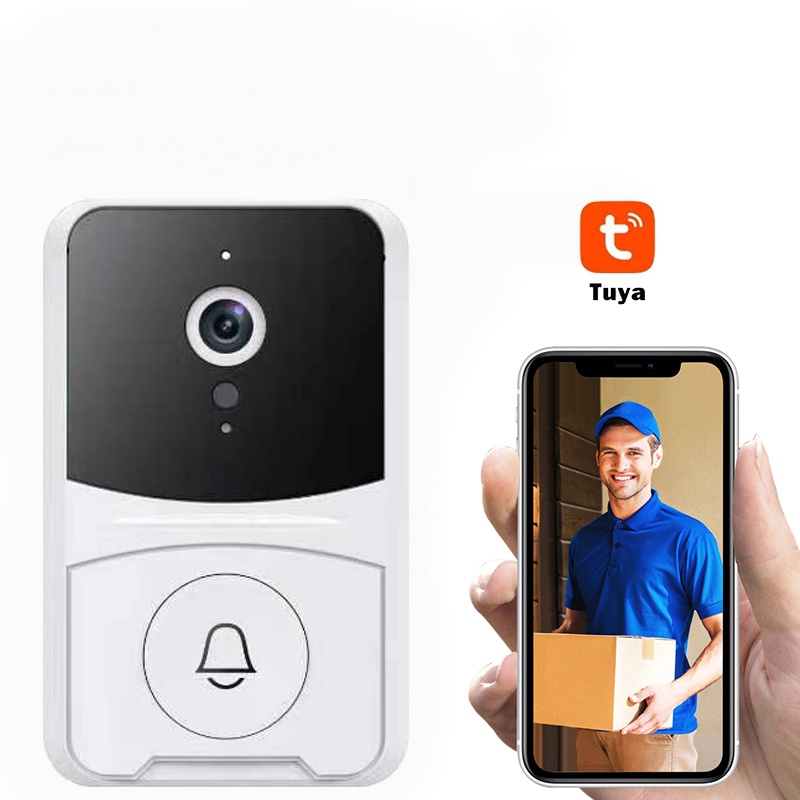 BELL RUMAH KAMERA tuya doorbell  / BEL KAMERA / IP CAMERA / BELL CAMERA MINI / BEL PINTU / BEL RUMAH / BELL WIFI bel pintu dengan Kamera - Smart Door Bell - Ip Camera - Wireless  - Wifi -  Video