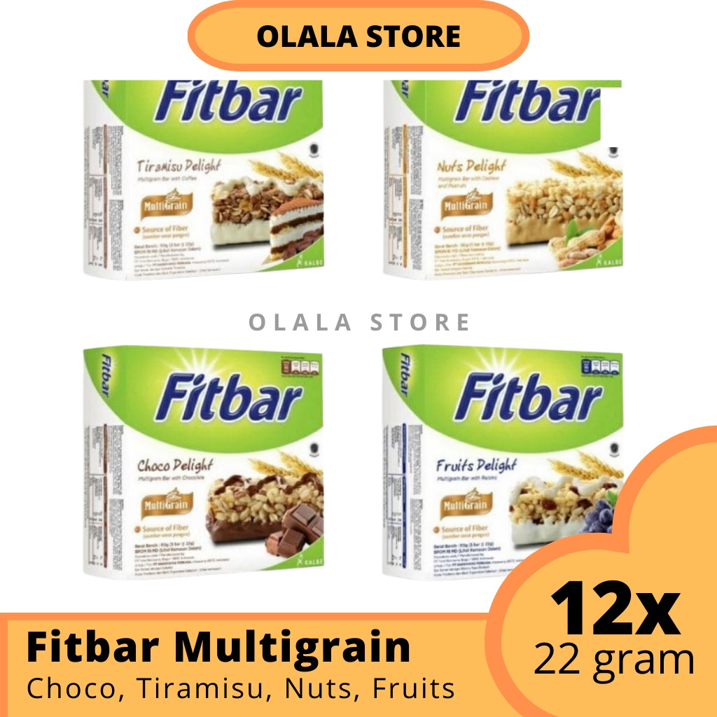 ( TERMURAH ) FITBAR ISI 12 PCS CEMILAN INSTAN UNTUK DIET 1 BOX ISI 12 PCS