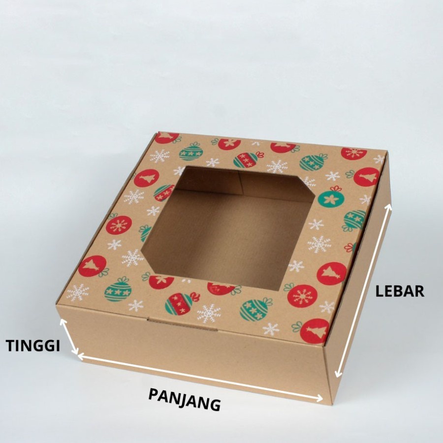 Kardus Packaging Hampers Cookies Box Packing Kue Kering Dus Isi 4 Toples 500gr