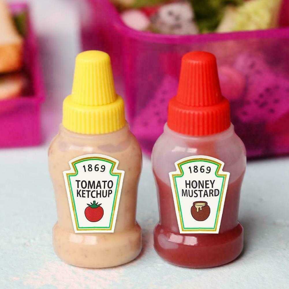 (BISA COD) FTIHSHP HouseGood Botol Saos Mini Tomato Ketchup Sauce Bottle 25ml 2PCS - HG25