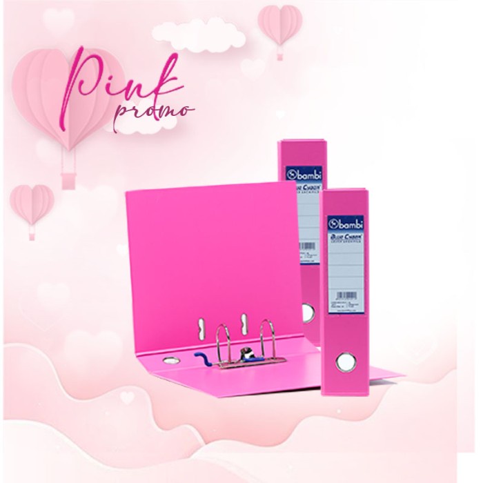 

Terlaris Pink Promo - Bambi Ordner Lever Arch File Pvc Fc 75Mm 1010
