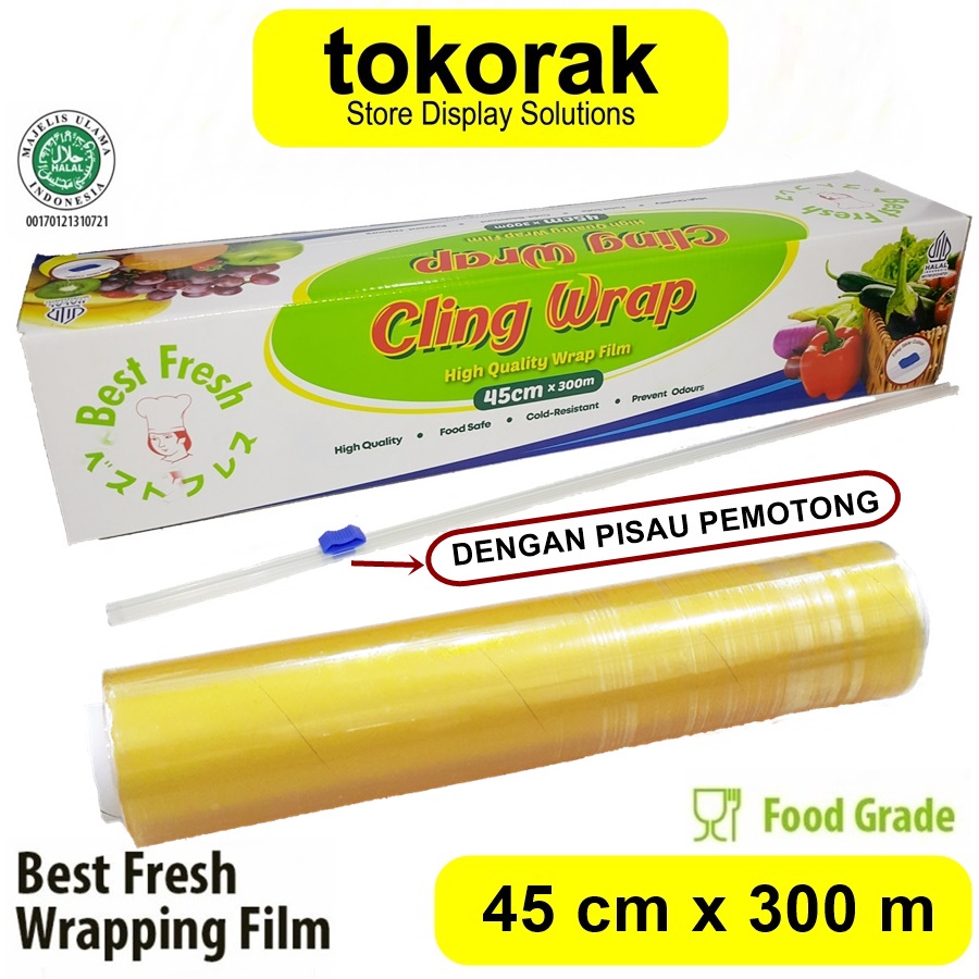 BEST FRESH CLING WRAP 45 CM x 300 M BESTFRESH PLASTIK WRAPPING MAKANAN