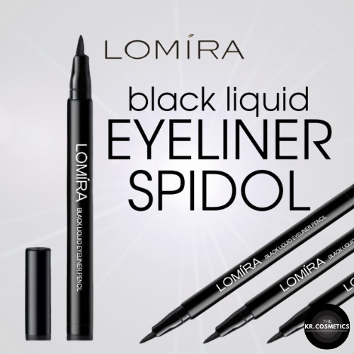 LOMIRA Black Liquid Eyeliner Pencil Waterproof Eyeliner Cair spidol BPOM  2gr