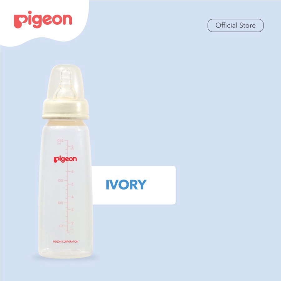 Pigeon Peristaltic Nipple Botol Susu Polos 240ml