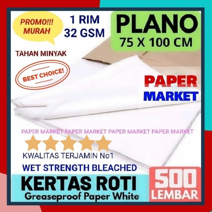 

Kertas Roti Putih / Baking Paper Putih 75 x 100cm - 1 rim (500 lembar)