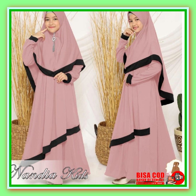 Gamis Anak Terbaru2023 Model Terbaru Dress Muslim Modern Korean 2022 Dres Korea Remaja Murah Kekinia