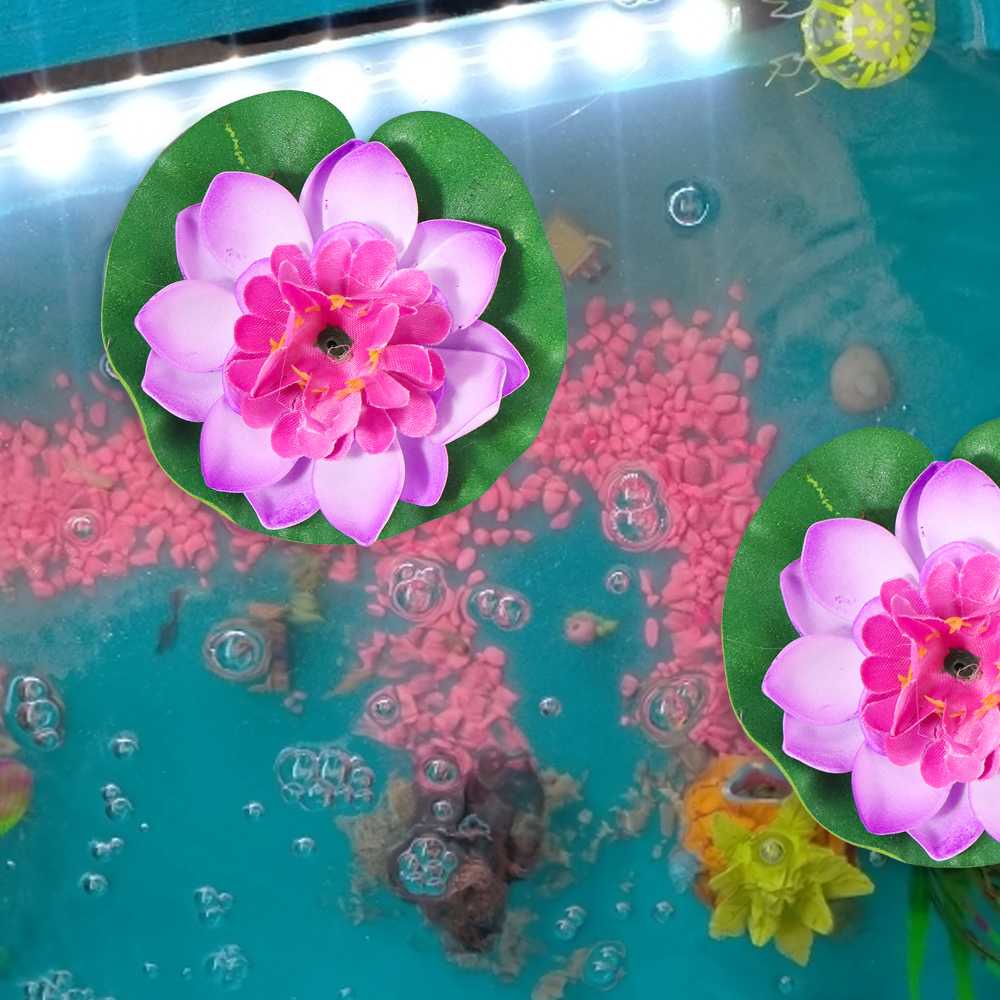 (BISA COD) FTIHSHP Bunga Lotus Imitasi Dekorasi Kolam Taman - QZ20