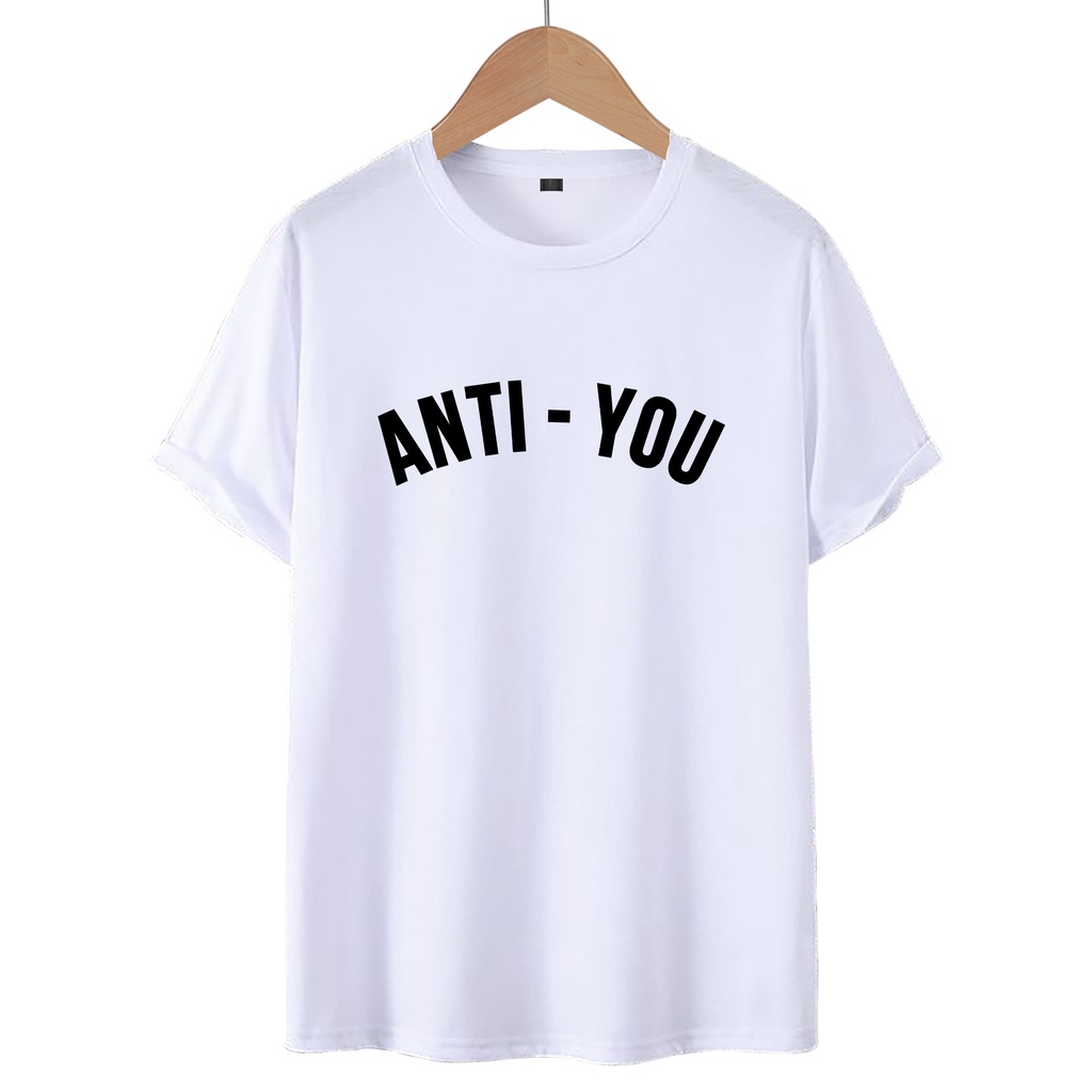 KAOS T-SHIRT ANTY-YOU / KAOS DISTRO WANITA.