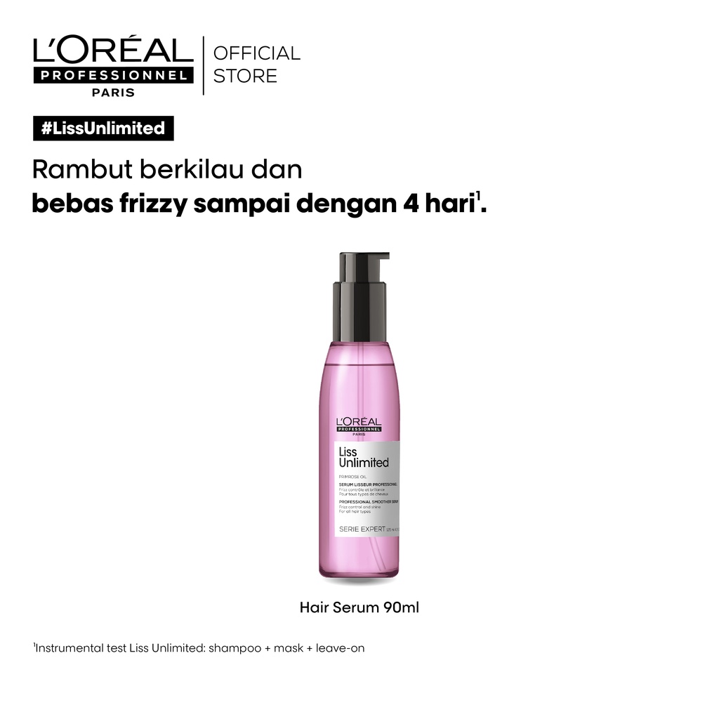Serie Expert Liss Unlimited Blow-dry Hair Serum 125ml Untuk Rambut Smoothing by L'Oreal Professionne