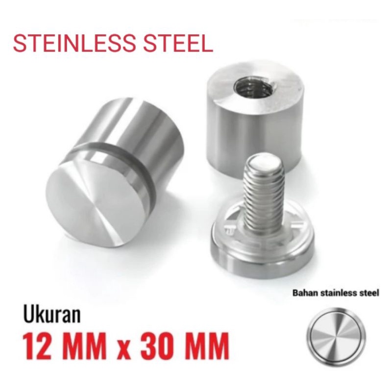 PEN BAUT IKLAN 12x20 12x25 12x30 STEiNLESS BAUT AKRILIK