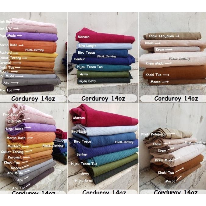 Bahan Kain Corduroy Katun Kain Cordura Kain Corduroy Premium Impor